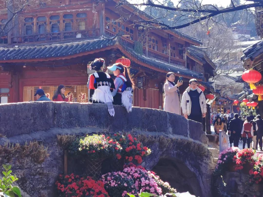 來麗江古城，感受花團(tuán)錦簇、欣欣向榮